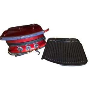 Food Network Electric Panini Press Grill/waffle Maker Opens 180 Degrees